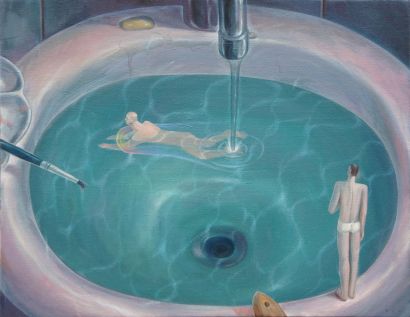 Pool No. 4 - a Paintings Artwork by BIN LIU
